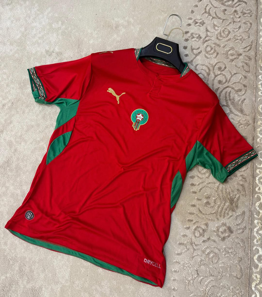 قميص المنتخب المغربي 2026 نسخة كأس العالم | أحمر وأبيض