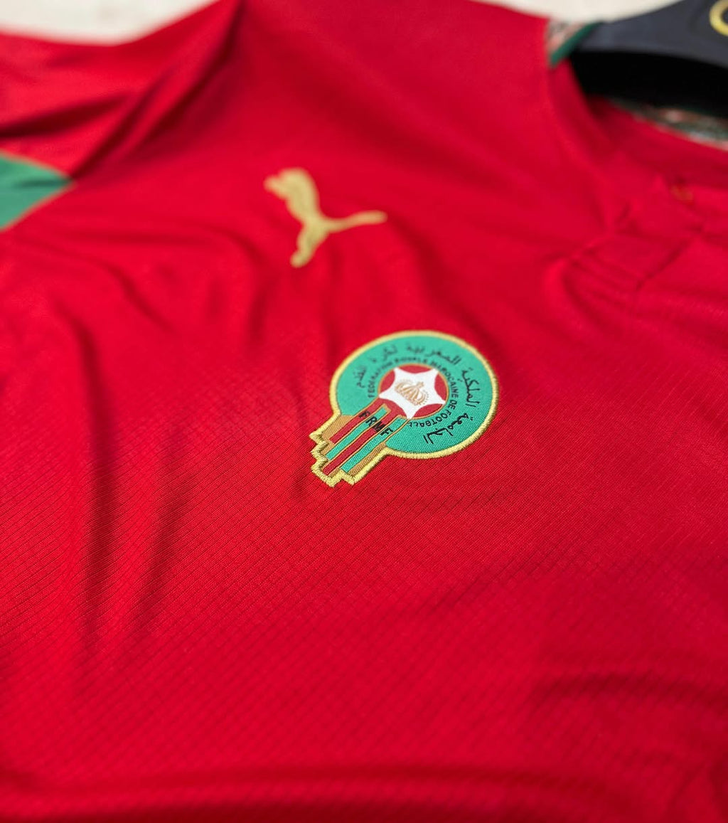 قميص المنتخب المغربي 2026 نسخة كأس العالم | أحمر وأبيض